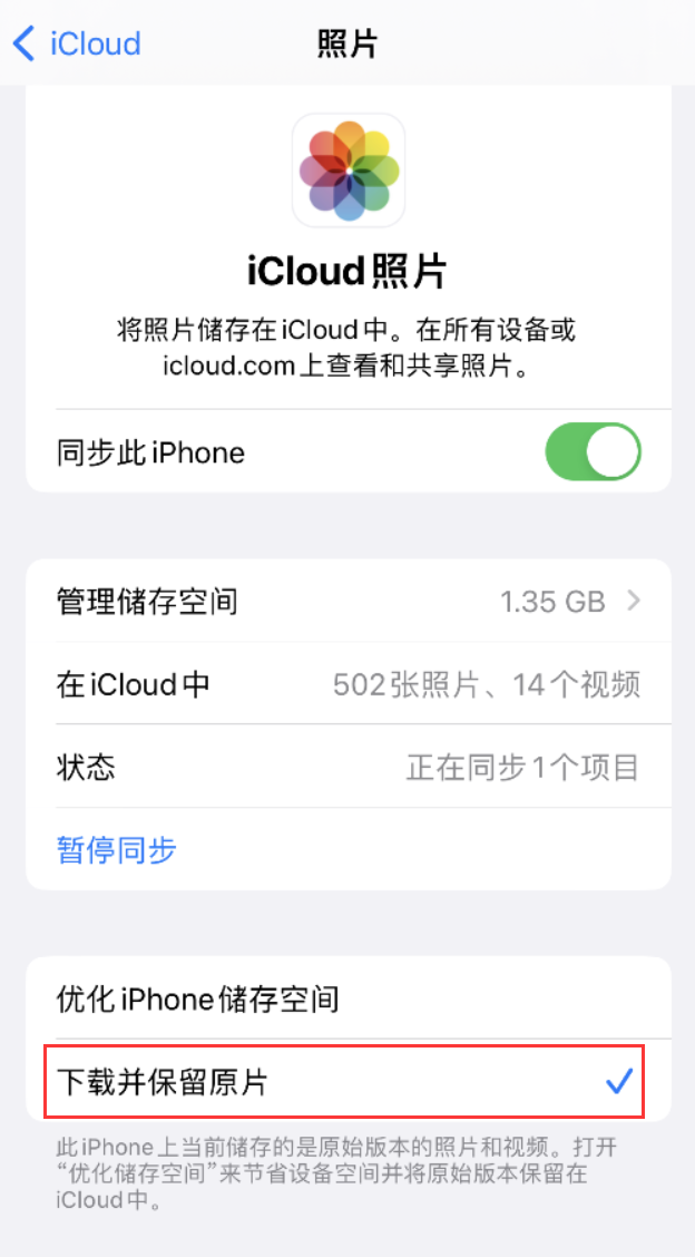 五家渠苹果手机维修分享iPhone 无法加载高质量照片怎么办 