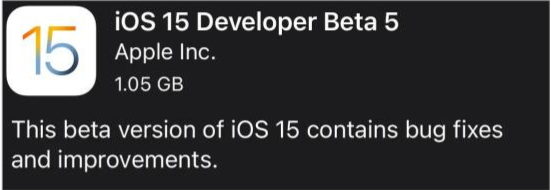 五家渠苹果手机维修分享如何升级到iOS15.0 beta5 